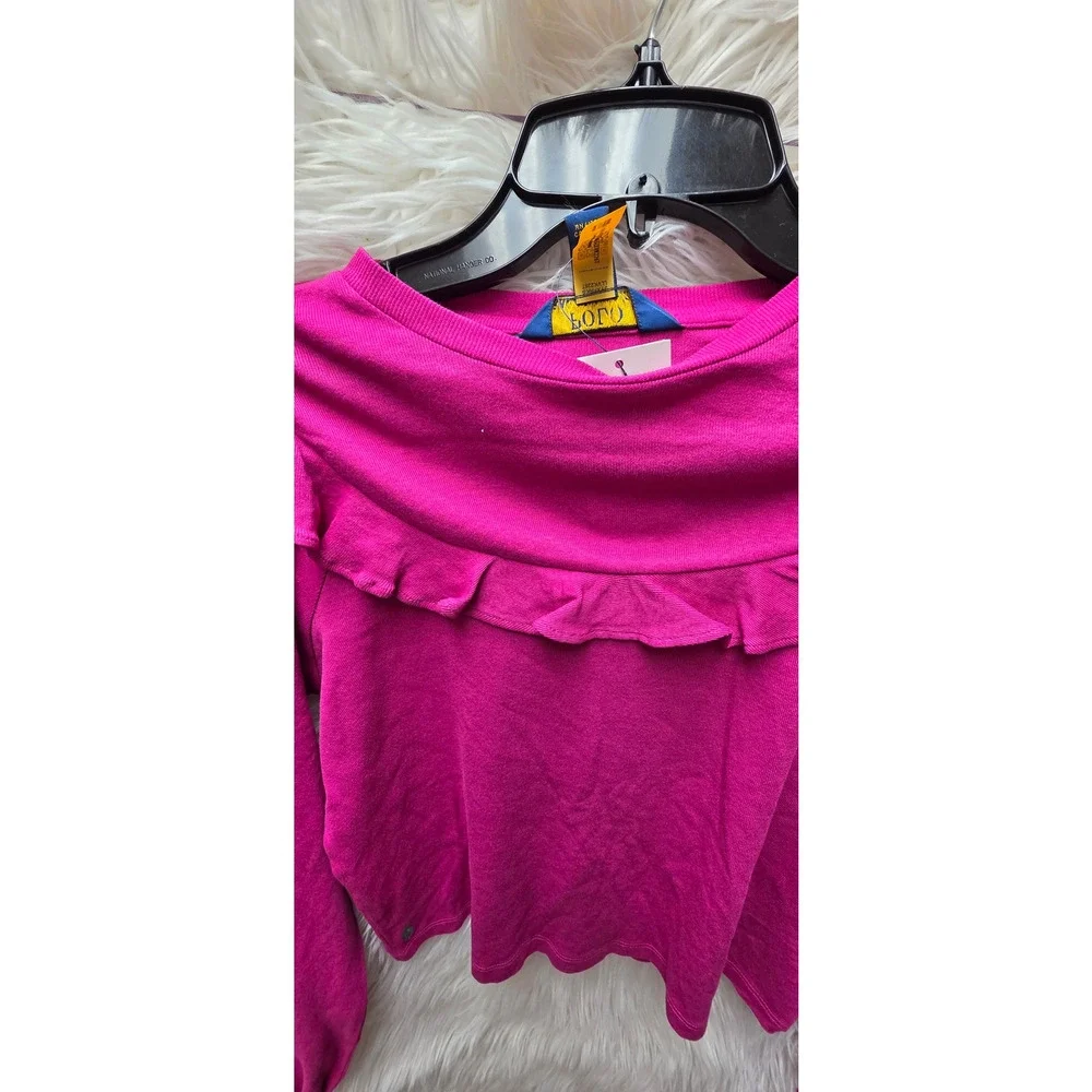 Ralph Lauren Childrenswear Girls Ruffled Cotton-Modal Top Size 5